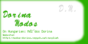 dorina modos business card